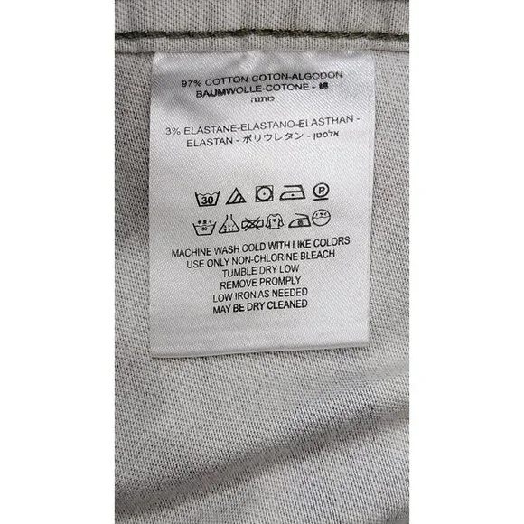 Free People Skirt Womens Size 6 Green Camouflage Rear Zipper Mid Length - Picture 9 of 10